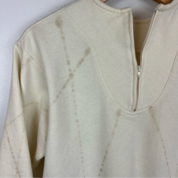 Vintage Quarter Zip Outdoors Long Sleeve Pullover Sweater Cotton Blend 80s 1980 - Picture 10 of 12